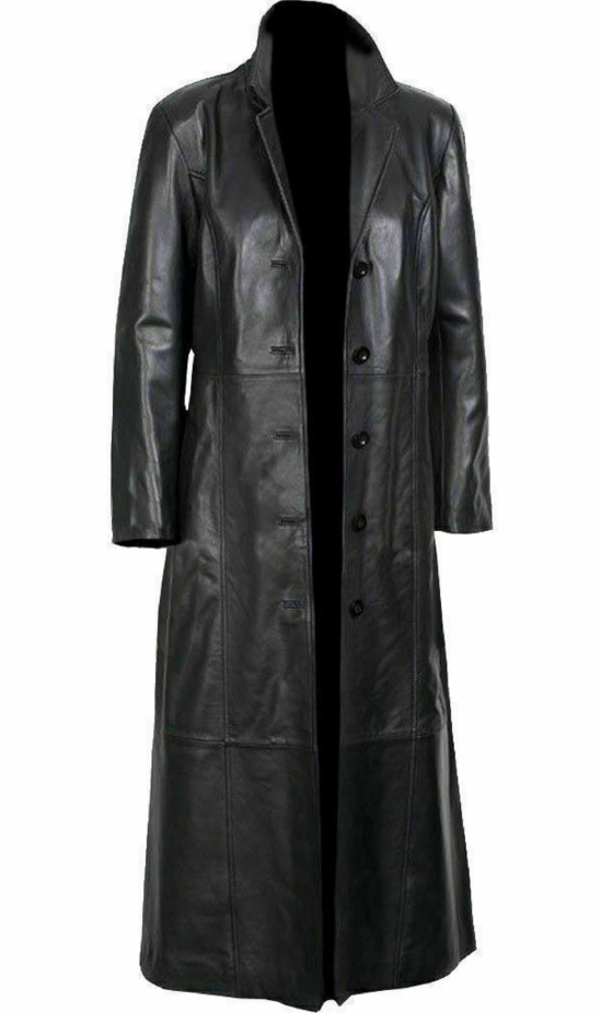Genuine Leather Trench Coat Steampunk