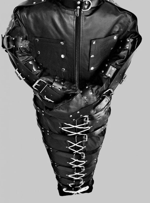 Genuine Leather Sleepsack Straitjacket Combo