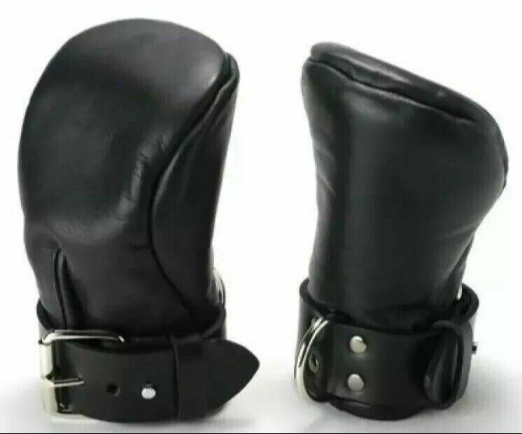 Leather Fist Mitts / Gloves Padded