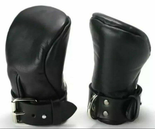 Leather Fist Mitts / Gloves Padded