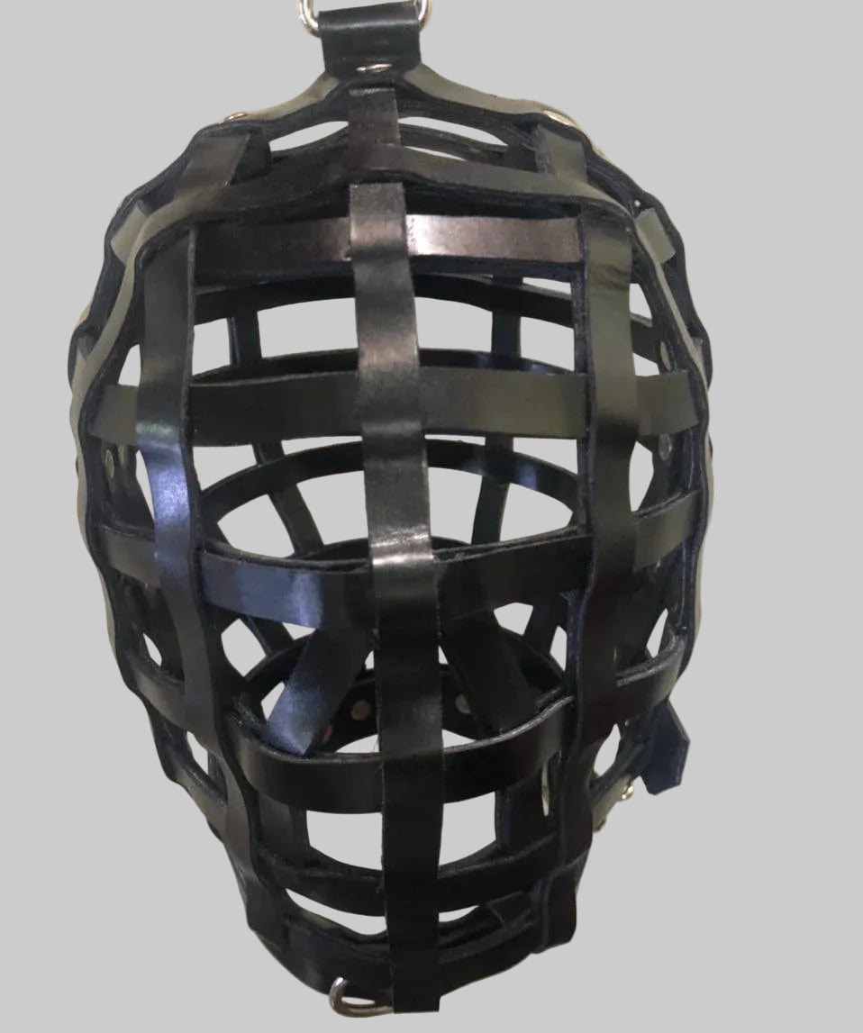 Leather Cage Hood