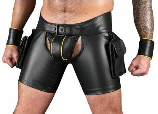 Genuine Leather Chaps Shorts