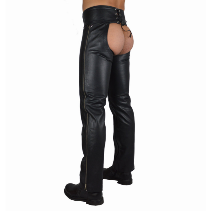 Genuine Leather Chaps Snap Fastening