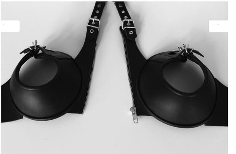 Leather Breast Harness Bikini