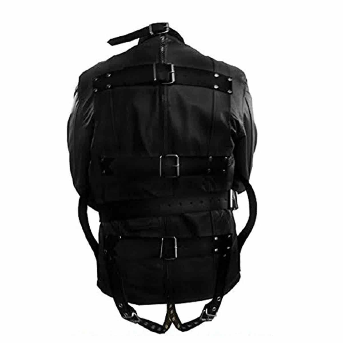 Genuine Leather Black Strait Jacket