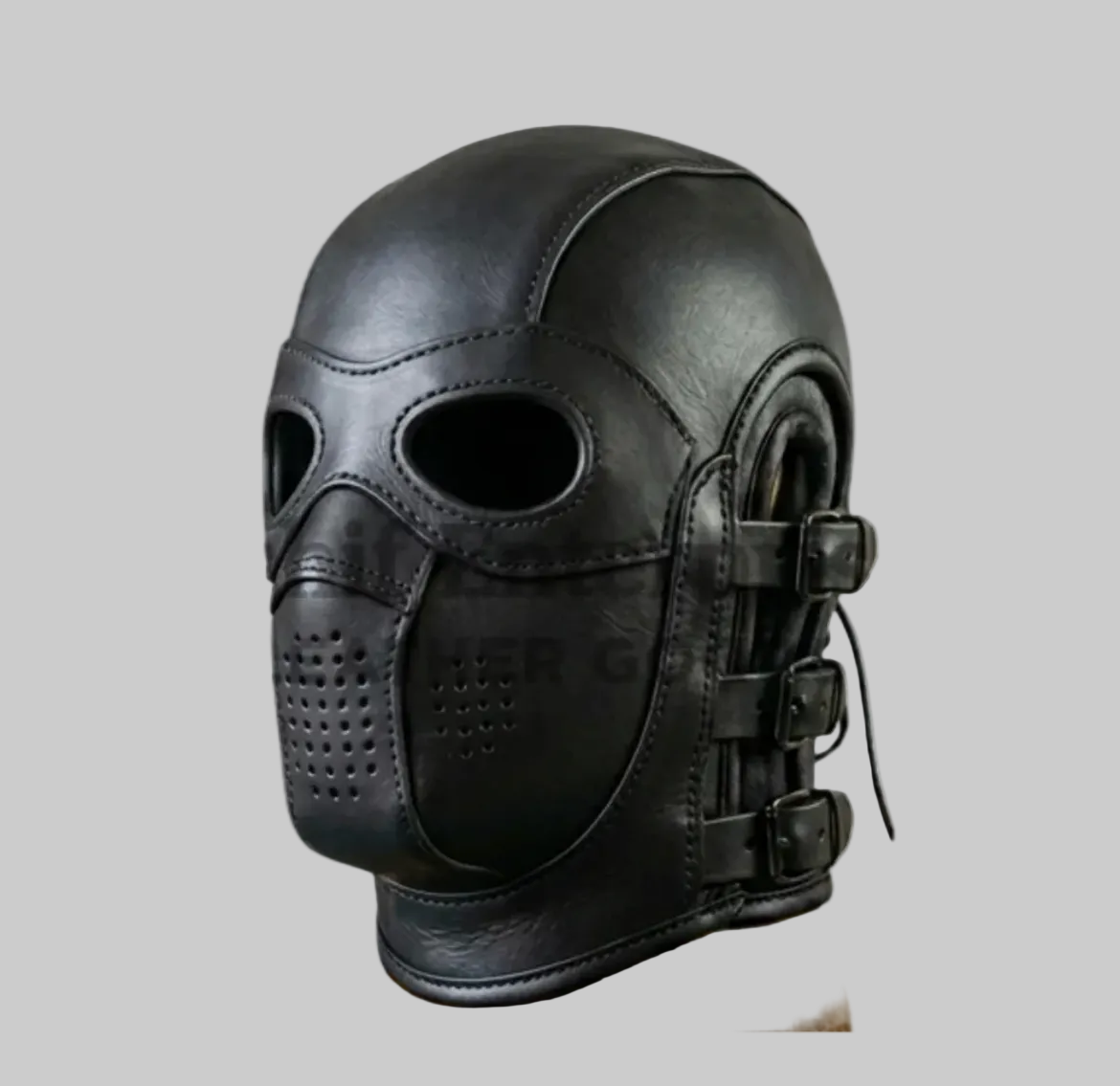 Leather Full Face Hood