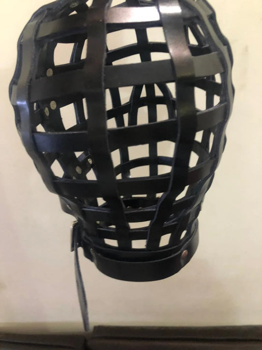 Leather Cage Hood
