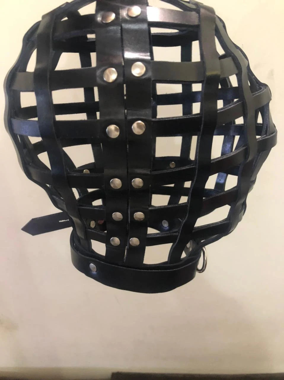 Leather Cage Hood