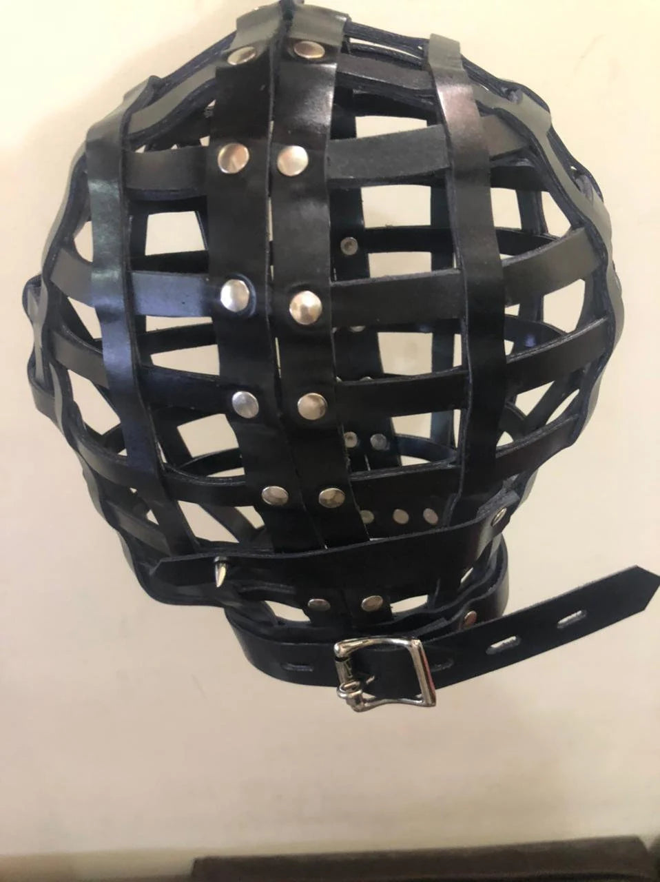 Leather Cage Hood