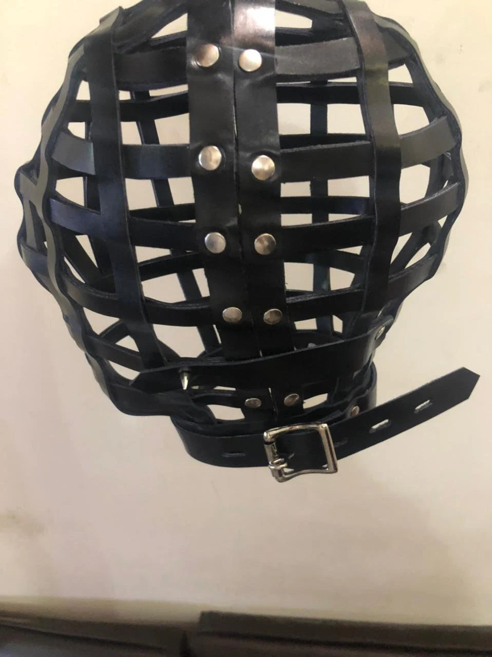 Leather Cage Hood
