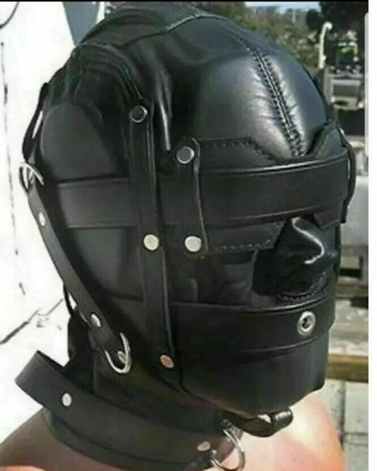 Leather Sensory Deprivation Hood