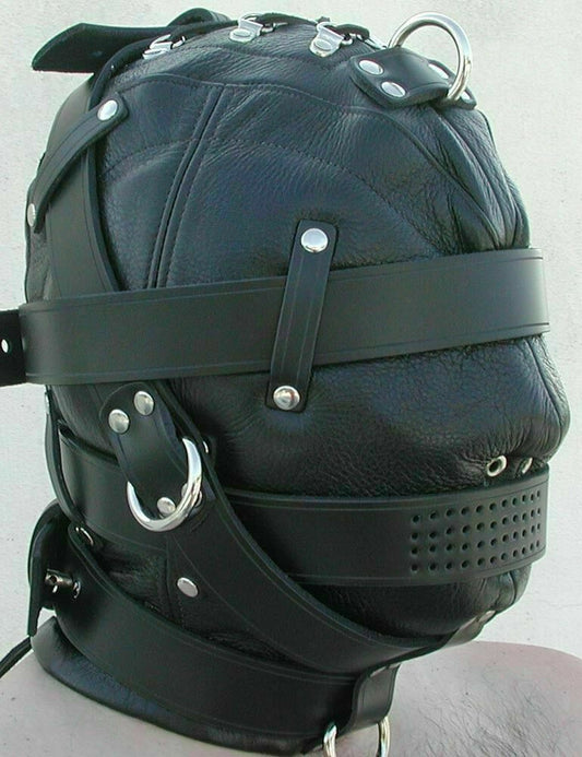 Leather Sensory Deprivation Hood