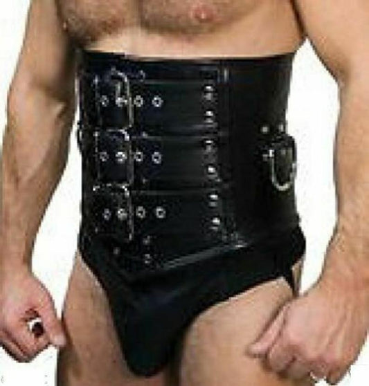 Genuine Leather Steel Boned Corset