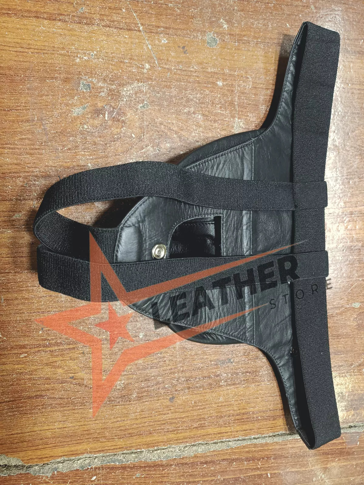 Genuine Leather Studded Jockstrap